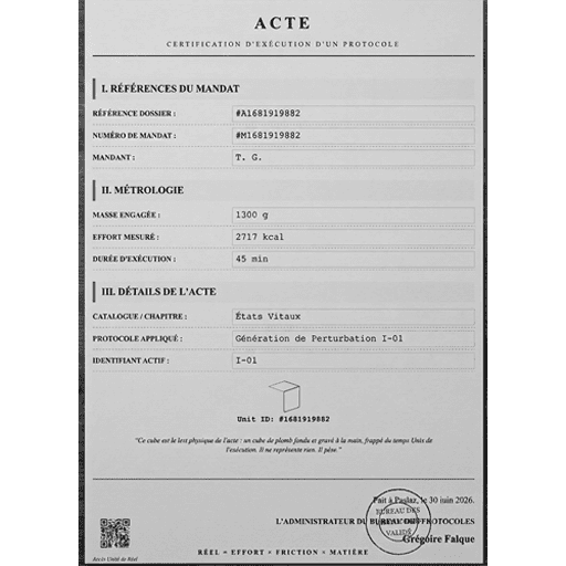 Acte - Grégoire FAlque